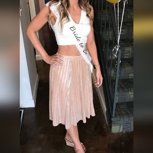 Maeve sparkly high waist skirt (fit me at size 6)